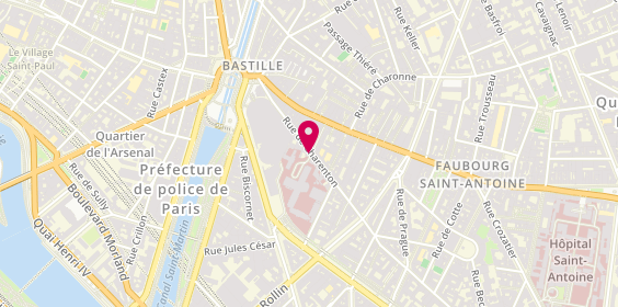 Plan de Centre Hospitalier National d'Ophtalmologie des Quinze-Vingts, 28 Rue de Charenton, 75012 Paris