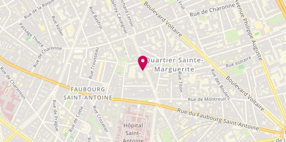 Plan de Maison de Santé Faidherbe, 21 Rue Faidherbe, 75011 Paris