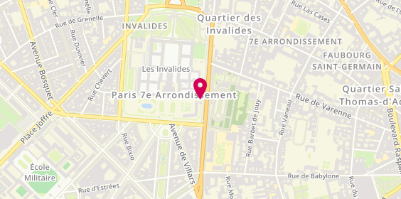 Plan de Clinique Dentaire de l'Ini, 6 Boulevard des Invalides, 75007 Paris