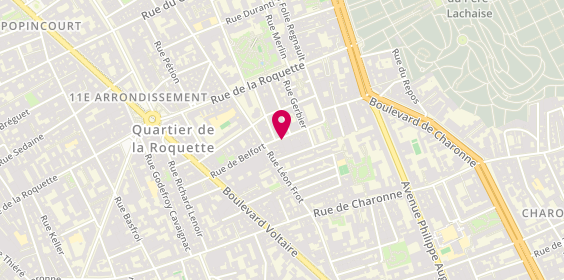 Plan de Clinique du Mont Louis, 8 Rue de la Folie Regnault, 75011 Paris