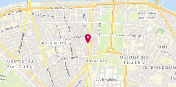 Plan de Maison des Professions Libérales, 46 Boulevard de la Tour-Maubourg, 75007 Paris