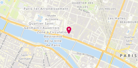 Plan de Clinique du Louvre, 17 Rue des Prêtres Saint-Germain l'Auxerrois, 75001 Paris