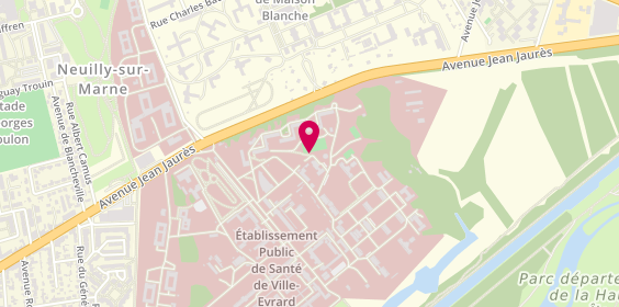 Plan de Centre Hospitalier de Ville-Evrard, 202 Avenue Jean Jaurès, 93332 Neuilly-sur-Marne
