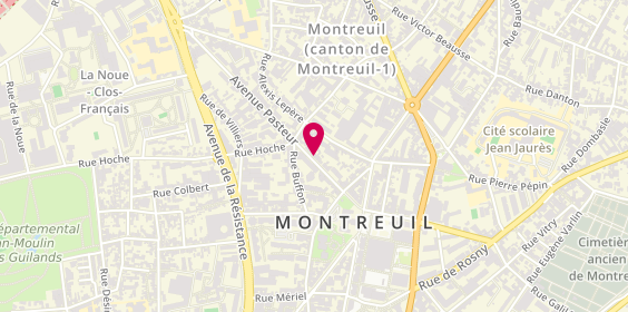 Plan de Hopital de Jour 93G10 Montreuil, 28 avenue Pasteur, 93100 Montreuil