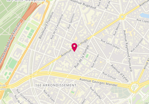 Plan de Institut médical de fertilité, 4 square Thiers, 75116 Paris