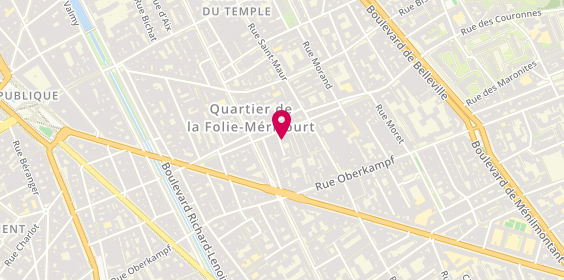 Plan de Association du Centre Etienne Marcel, 3 Cité d'Angoulême, 75011 Paris
