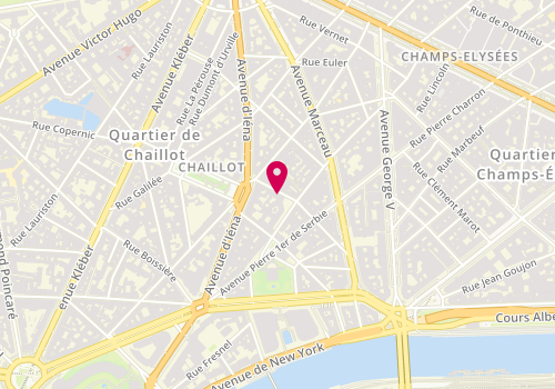 Plan de Clinique Bizet, 23 Rue Georges Bizet, 75116 Paris
