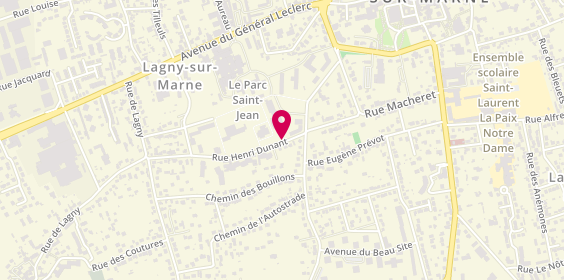 Plan de Cmp Tournesols 77I01, 8 Rue Henri Dunant, 77400 Lagny-sur-Marne
