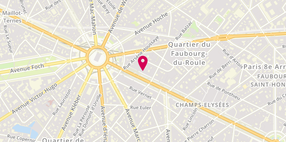 Plan de La Maison du Danemark, 142 avenue des Champs-Élysées, 75008 Paris
