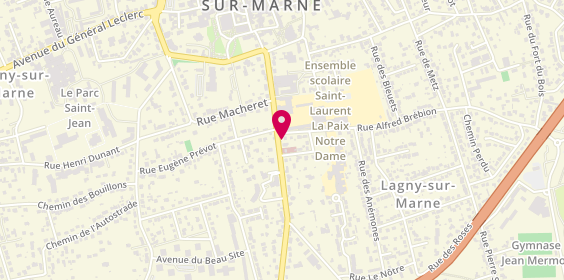 Plan de Unite Psy de Lagny Sur Marne, 53 Rue Saint-Laurent, 77400 Lagny-sur-Marne