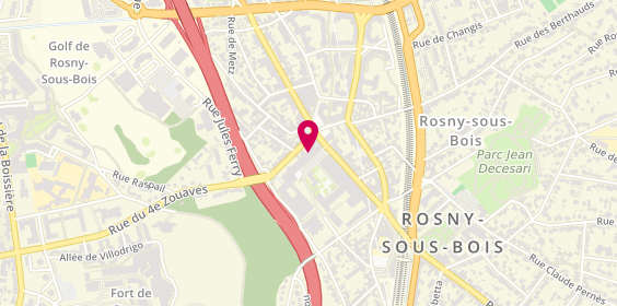 Plan de Centre Dentaire Rosny Sous Bois, 9 place Carnot, 93110 Rosny-sous-Bois