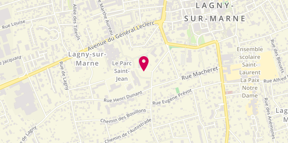 Plan de Maison de Santé Pluriprofessionnelle Simone VEIL de Lagny sur Marne, 1 Rue Simone Veil, 77400 Lagny-sur-Marne