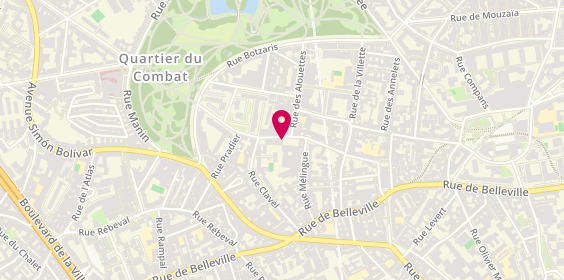 Plan de Clinique des Buttes Chaumont, 39/43
39 Rue Fessart, 75019 Paris
