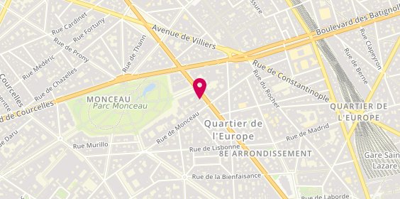 Plan de Centre d'Imagerie Médicale Numérisée, 105 Boulevard Malesherbes, 75008 Paris