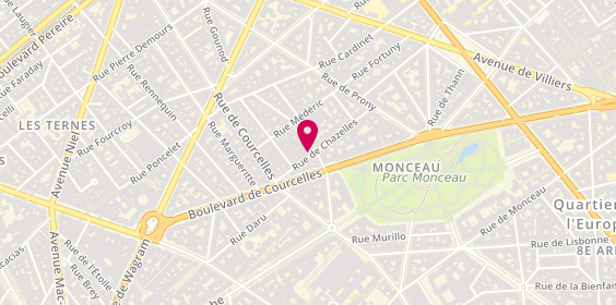 Plan de Clinique Internationale Parc Monceau, 21 Rue de Chazelles, 75017 Paris