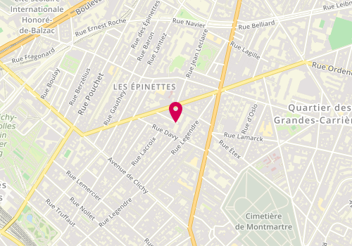 Plan de Hopital de Jour - Cmp Compoint, 20 Villa Compoint, 75017 Paris