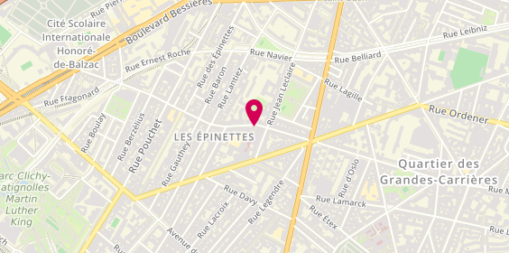 Plan de Clinique la Jonquière, Numero : 27A
27 Rue de la Jonquière, 75017 Paris