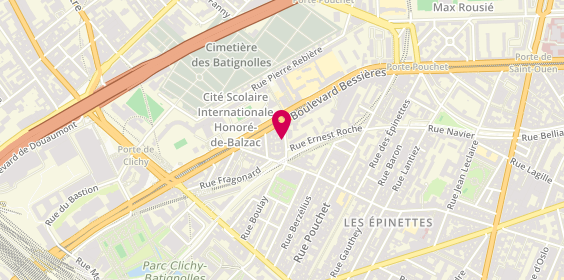 Plan de FRANCHI Gérald, Selarl Docteur Franchi
6 Rue Puvis de Chavannes, 75017 Paris