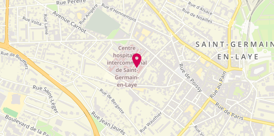 Plan de Centre Hospitalier Intercommunal de Poissy Saint Germain, 20 Rue Armagis, 78100 Saint-Germain-en-Laye