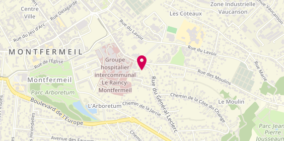 Plan de GIE Scanner IRM de Montfermeil, 10 Rue du Gal Leclerc, 93370 Montfermeil