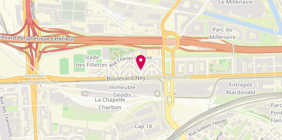 Plan de Cmp la Pomme, 4 Rue Charles Lauth, 75018 Paris