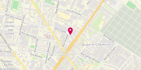 Plan de Unité d'Ethnopsychiatrie, 36 Rue Trevet, 93300 Aubervilliers