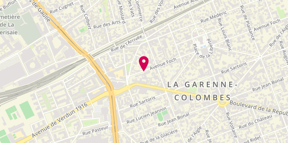 Plan de Clinique Lambert, 67 Avenue Foch, 92250 La Garenne-Colombes
