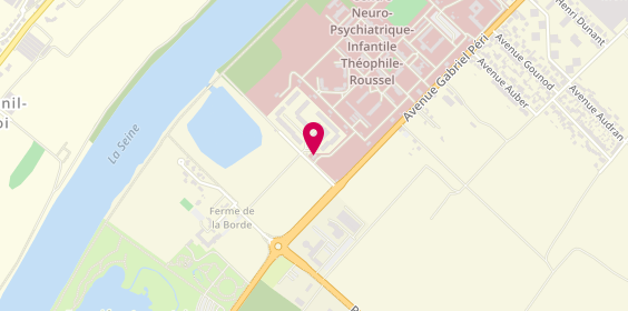 Plan de Centre Hospitalier Théophile Roussel, 1 Rue Philippe Mithouard, 78363 Montesson