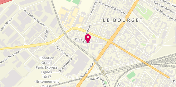 Plan de Clinique du Bourget - Ramsay Santé, 7 Rue Rigaud, 93350 Le Bourget