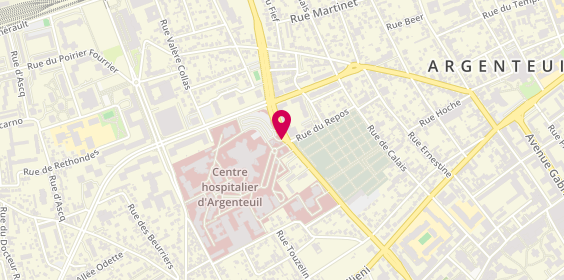 Plan de Centre Hospitalier Victor Dupouy, 69 Rue du Lt-Colonel Prudhon, 95107 Argenteuil