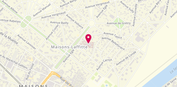 Plan de Clinique de Maisons-Laffitte, 19 Bis avenue Eglé, 78600 Maisons-Laffitte