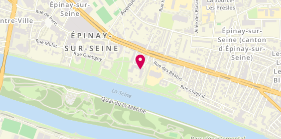 Plan de Maison de Santé d'Épinay Sur Seine, 1 Place du Docteur Jean Tarrius, 93800 Épinay-sur-Seine