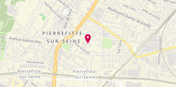 Plan de Clinalliance Pierrefitte Sur Seine, 32 avenue Victor Hugo, 93380 Pierrefitte-sur-Seine