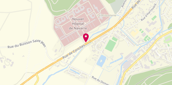 Plan de Nouvel Hôpital de Navarre, 62 Route de Conches, 27000 Évreux