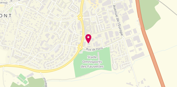 Plan de Centre Orthosport - Clinique de Domont, 16 Rue de Paris, 95330 Domont