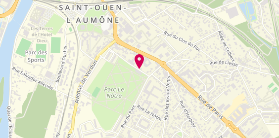Plan de Clinique Medicale du Parc, 23 Rue des Freres Capucins, 95310 Saint-Ouen-l'Aumône
