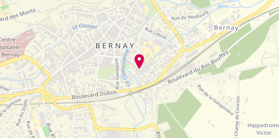 Plan de Cattp Enfants de Bernay, Centre de Soins-Manoir de la Charentonne
26 Rue Leprevost de Beaumont, 27300 Bernay