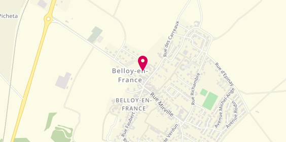 Plan de Clinique de Belloy en France, 13 Rue du Général Leclerc, 95270 Belloy-en-France