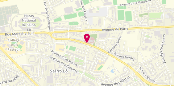 Plan de Clinique Saint-Jean, 45 Rue du General Koenig, 50000 Saint-Lô