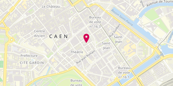 Plan de C M P Secteur Caen Est, 18 Rue des Carmélites, 14000 Caen