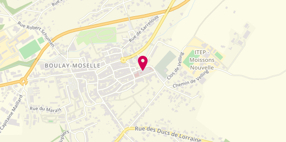 Plan de Centre Hospitalier de Boulay, 1 Rue de l'Hôpital, 57220 Boulay-Moselle