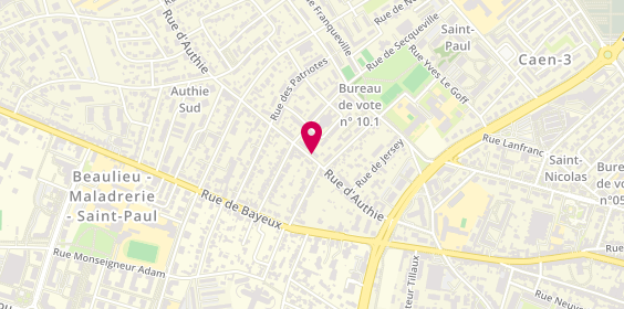 Plan de Cmp Adultes (14 G 02), 52 Rue d'Authie, 14000 Caen
