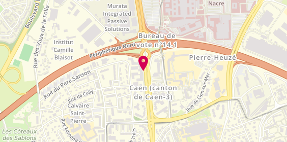 Plan de CHU Cote de Nacre Caen, Avenue Côte de Nacre, 14000 Caen