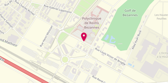 Plan de Polyclinique Reims-Bezannes, 109 Louis Victor de Broglie, 51430 Bezannes