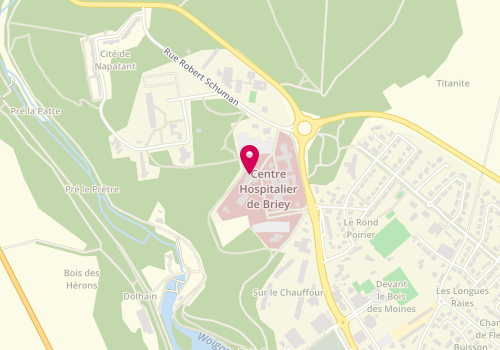 Plan de Hôpital Maillot, 31 avenue Albert de Briey, 54150 Val-de-Briey