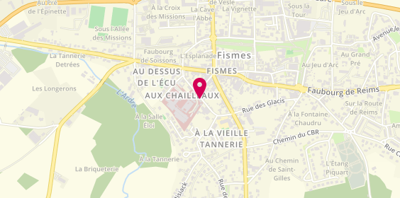 Plan de Centre Hospitalier de Fismes, 12 Rue des Chailleaux, 51170 Fismes