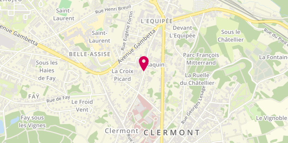 Plan de Centre Hospitalier de Clermont, Rue Frederic Raboisson, 60600 Clermont