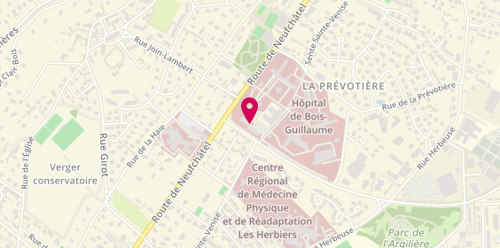 Plan de Clinique Guillaume, 111 avenue du Maréchal Juin, 76230 Bois-Guillaume