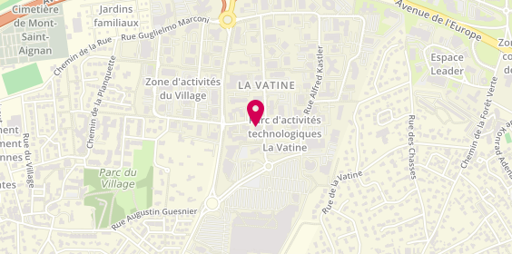Plan de CLINIQUE DES MÉDECINES DOUCES-Stéphanie TROTIGNON -Massothérapeute, 25 Rue Raymond Aron, 76130 Mont-Saint-Aignan