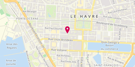 Plan de Efs Normandie le Havre, 75 Rue Bernardin de Saint-Pierre, 76600 Le Havre